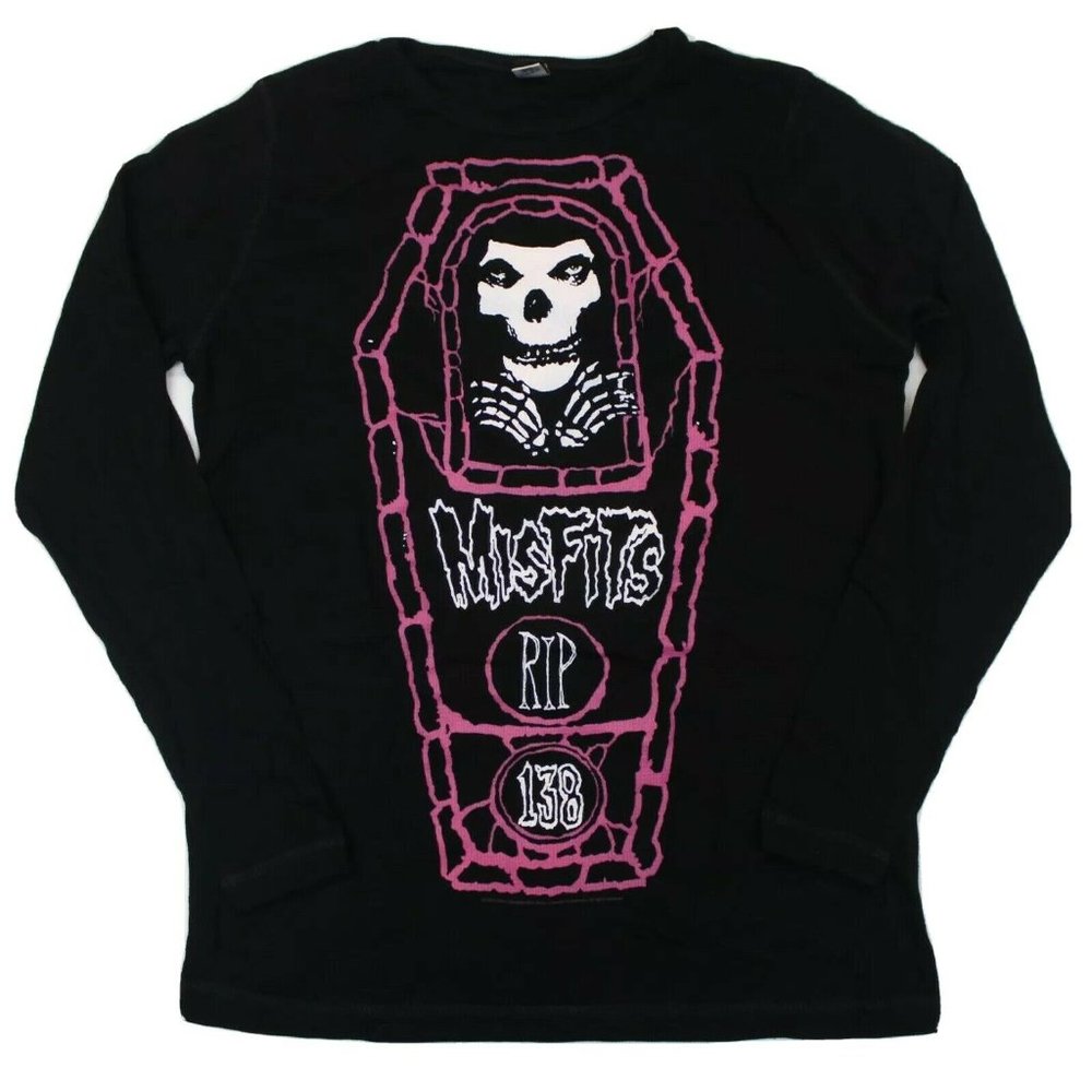 Misfits "RIP 138" Waffle Knit Shirt - L